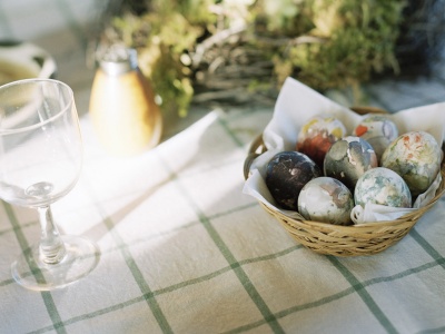 A Basket Of Easter Eggs