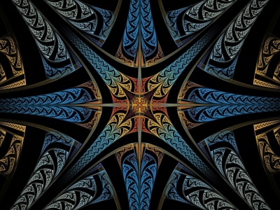 Abstract Starburs Fractal