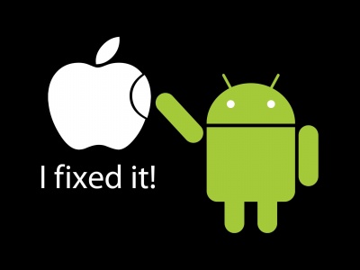 Apple Inc Humor Android Funny Logos Black Background