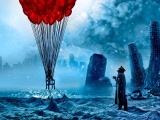 Art Romantically Apocalyptic Chair Balloons Ice Snow Captain Ruins Sea City Circle Cloud Fantasy