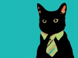 Cats Animals Vector Tie Business Business Cat