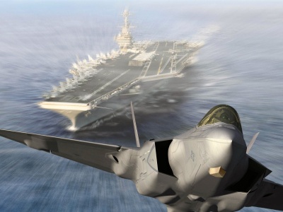 F22 Raptor Planes Aircraft Carriers