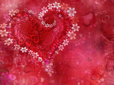 Flower Heart For Valentines Day