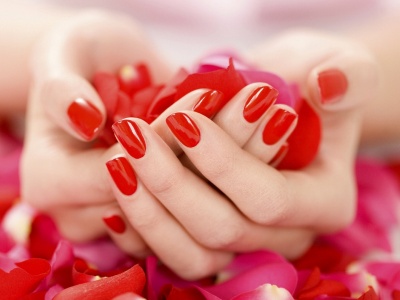 Hand Petals Rose Manicure Mood