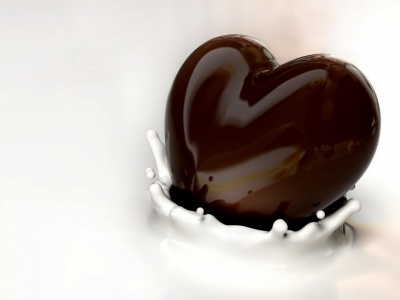 Heart Chocolate And Milk