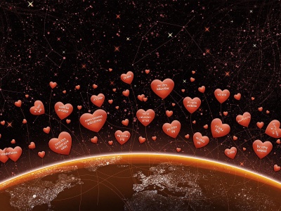 Hearts All World Valentine Day