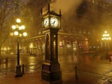 Hours Night Lights Street Sepia City Landscape