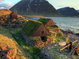 Houses Iceland Beautiful Nature Landscapes