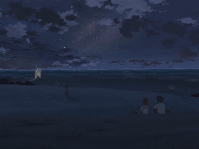 Makoto Shinkai 5 Centimeters Per Second Night Stars