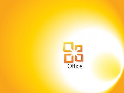 Microsoft Office Yellow Computer Wallpaper