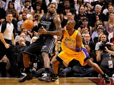 Nba American Basketball Kobe Bryant La Lakers Lebron James Miami Heat