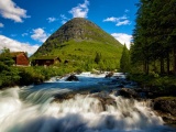 Norway Waterfall Nature Landscapes