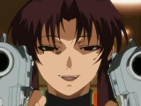 Revy Black Lagoon Brunette Arms Smile Teeth Anime