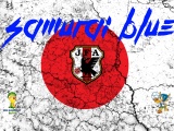 Samurai Blue Japan Football Crest Logo