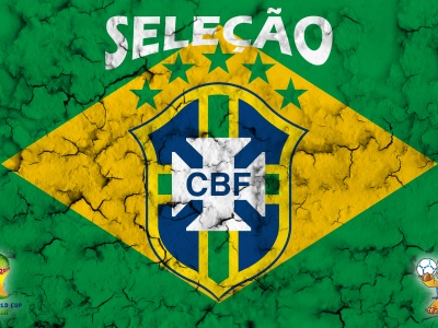 Selecao Brasil Football Crest 2014