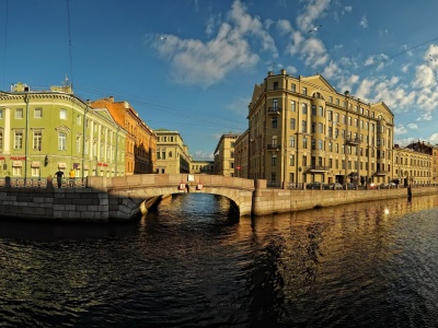 St Petersburg Russia Building River Neva River City Landscape