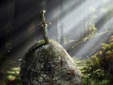 Stones Excalibur Fantasy Art Artwork Swords