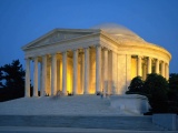 Thomas Jefferson Memorial At Dusk Washington Dc United States