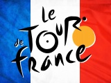 Tour De France - Logo On France Flag