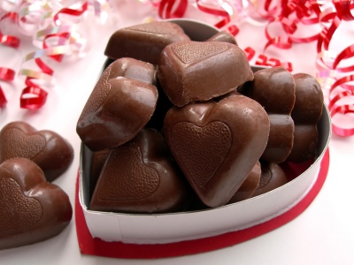 Valentines Day Chocolate Hearts