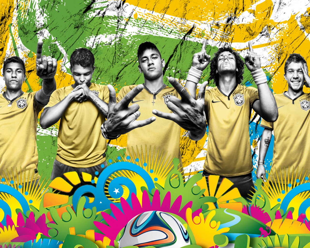 2014 World Cup Brazil Soccer Team