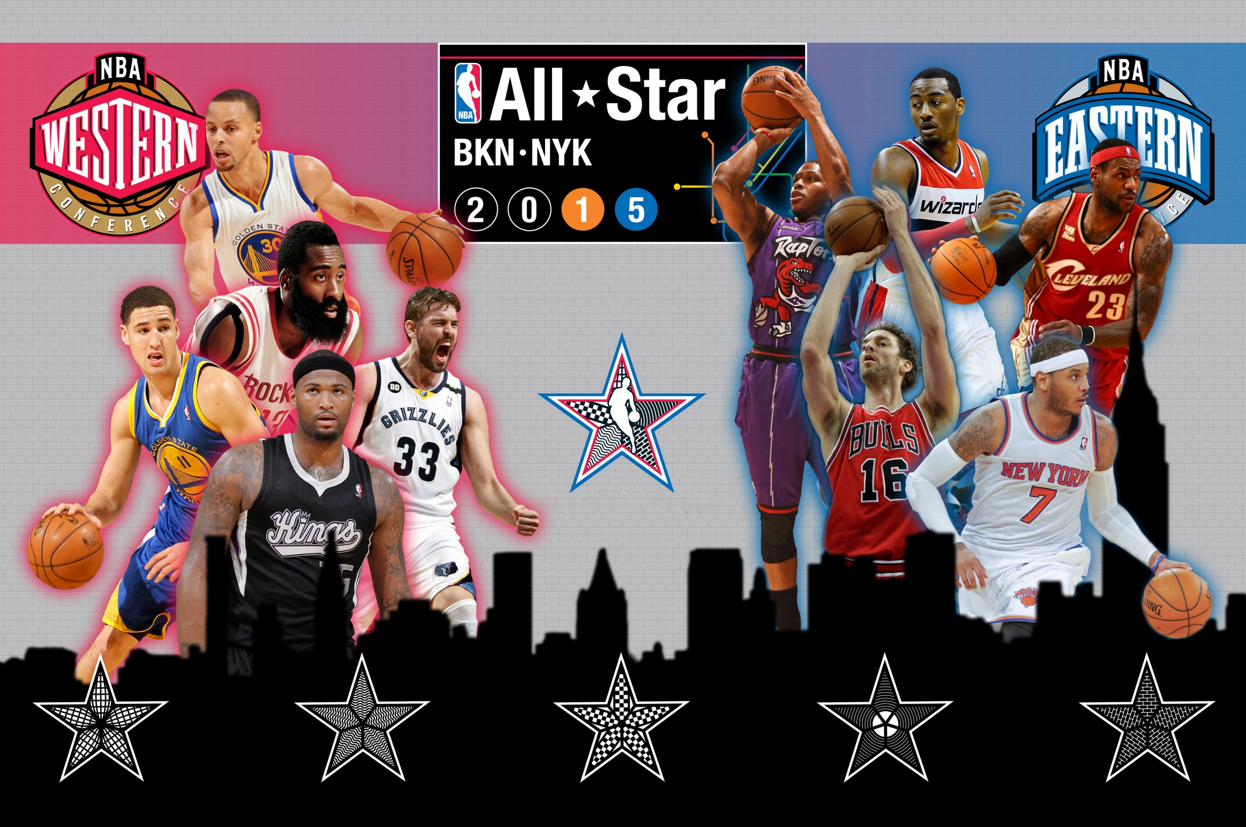 2015 NBA All-Stars Rosters