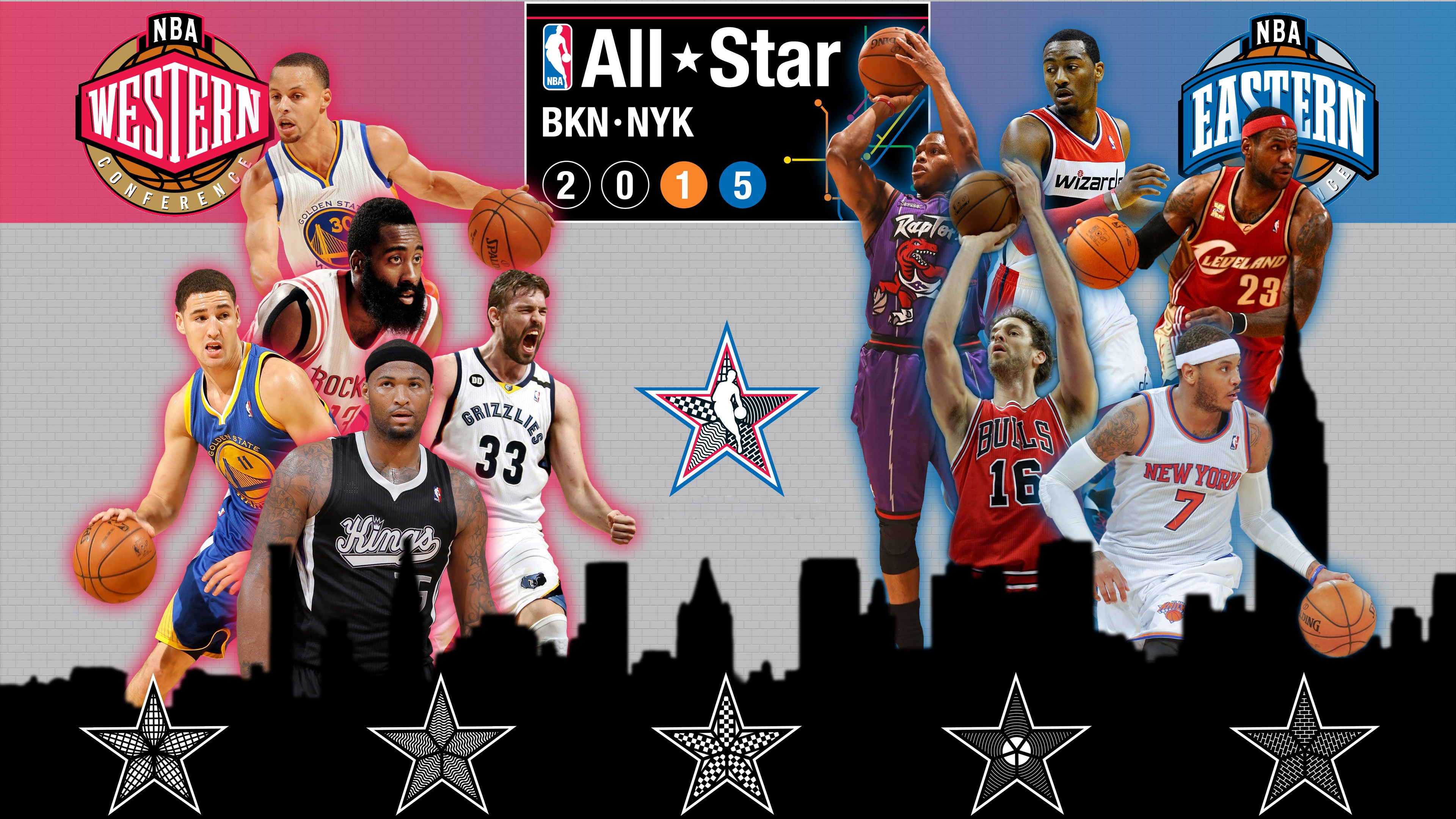 2015 NBA All-Stars Rosters