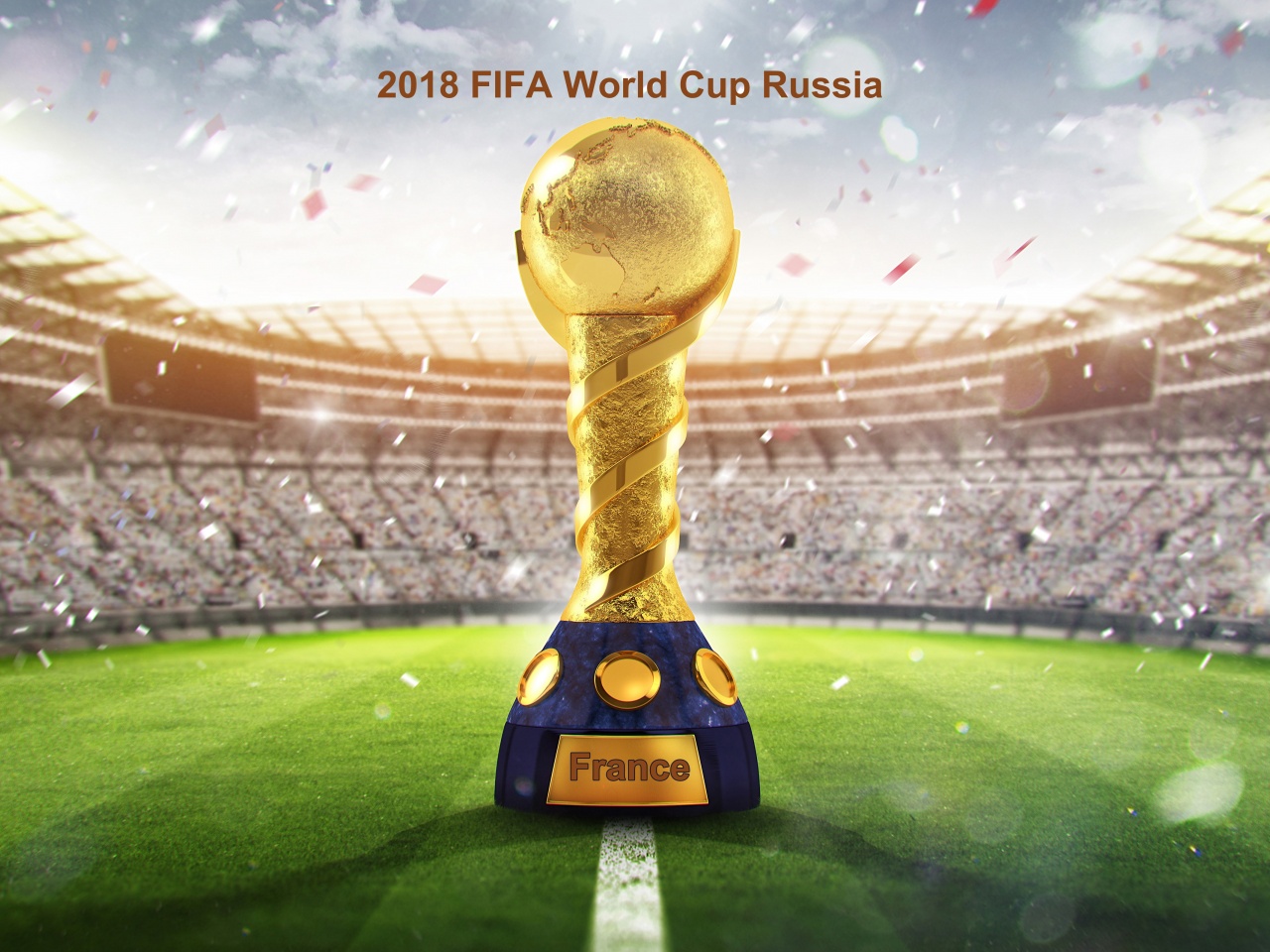 2018 Fifa Wc Russia Golden Trophy