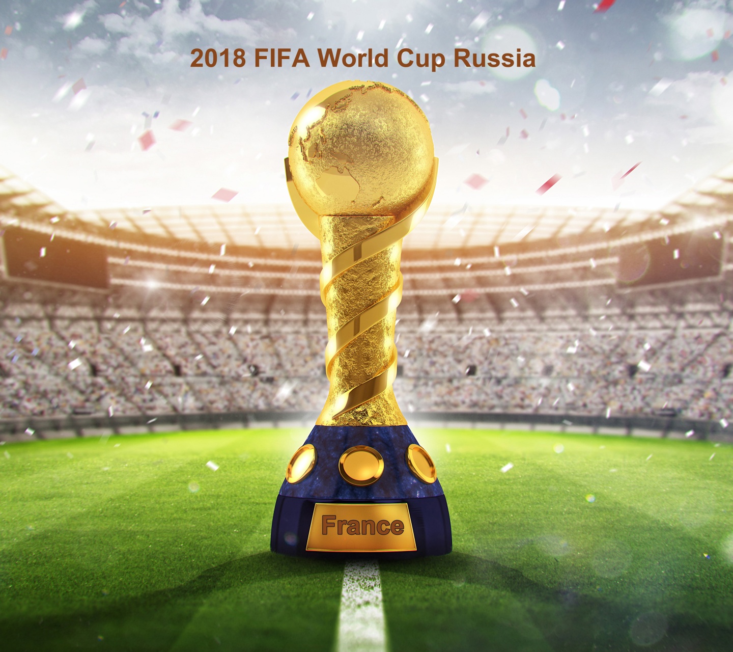 2018 Fifa Wc Russia Golden Trophy