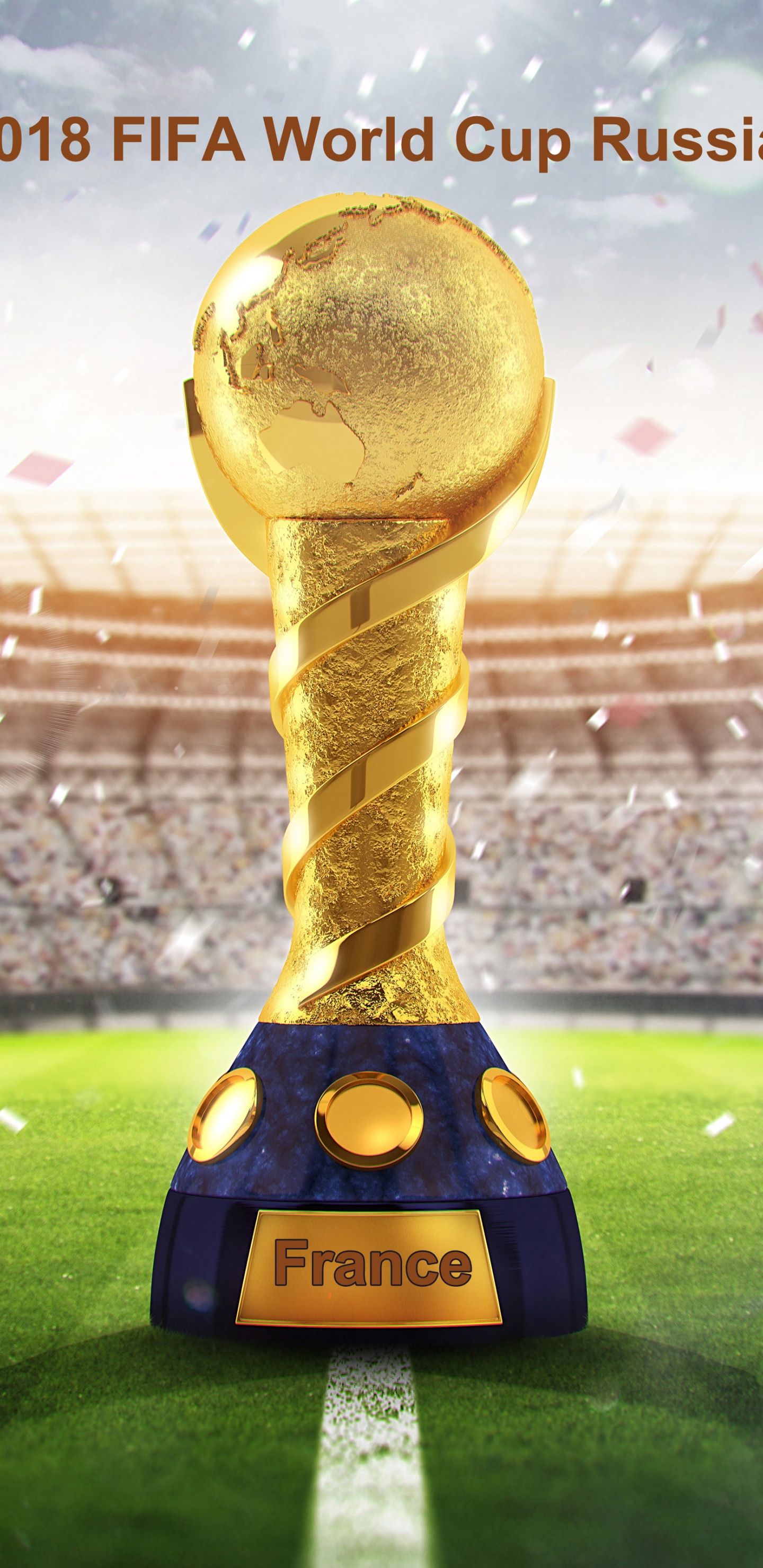 2018 Fifa Wc Russia Golden Trophy