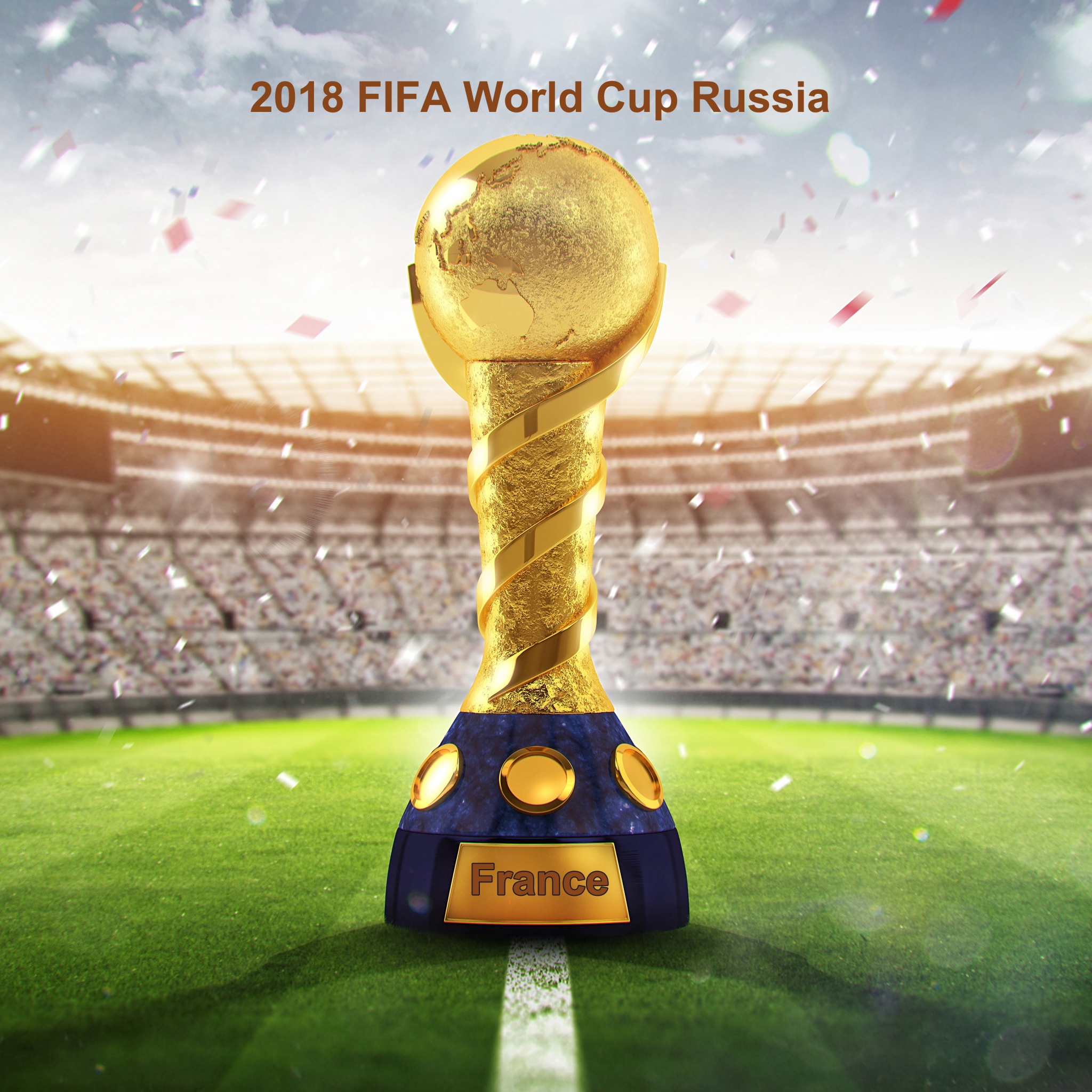 2018 Fifa Wc Russia Golden Trophy