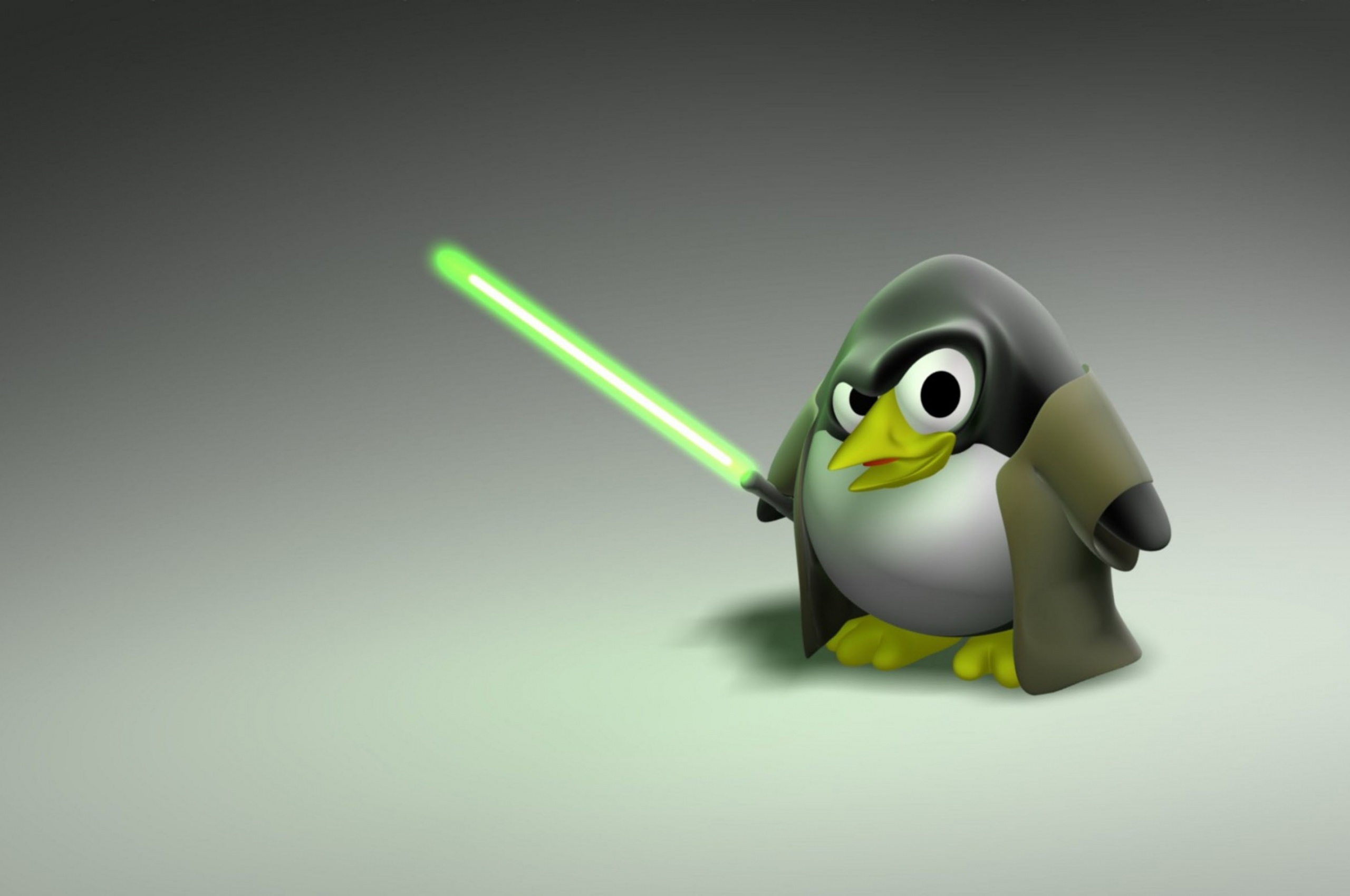 3D Penguin Jedi