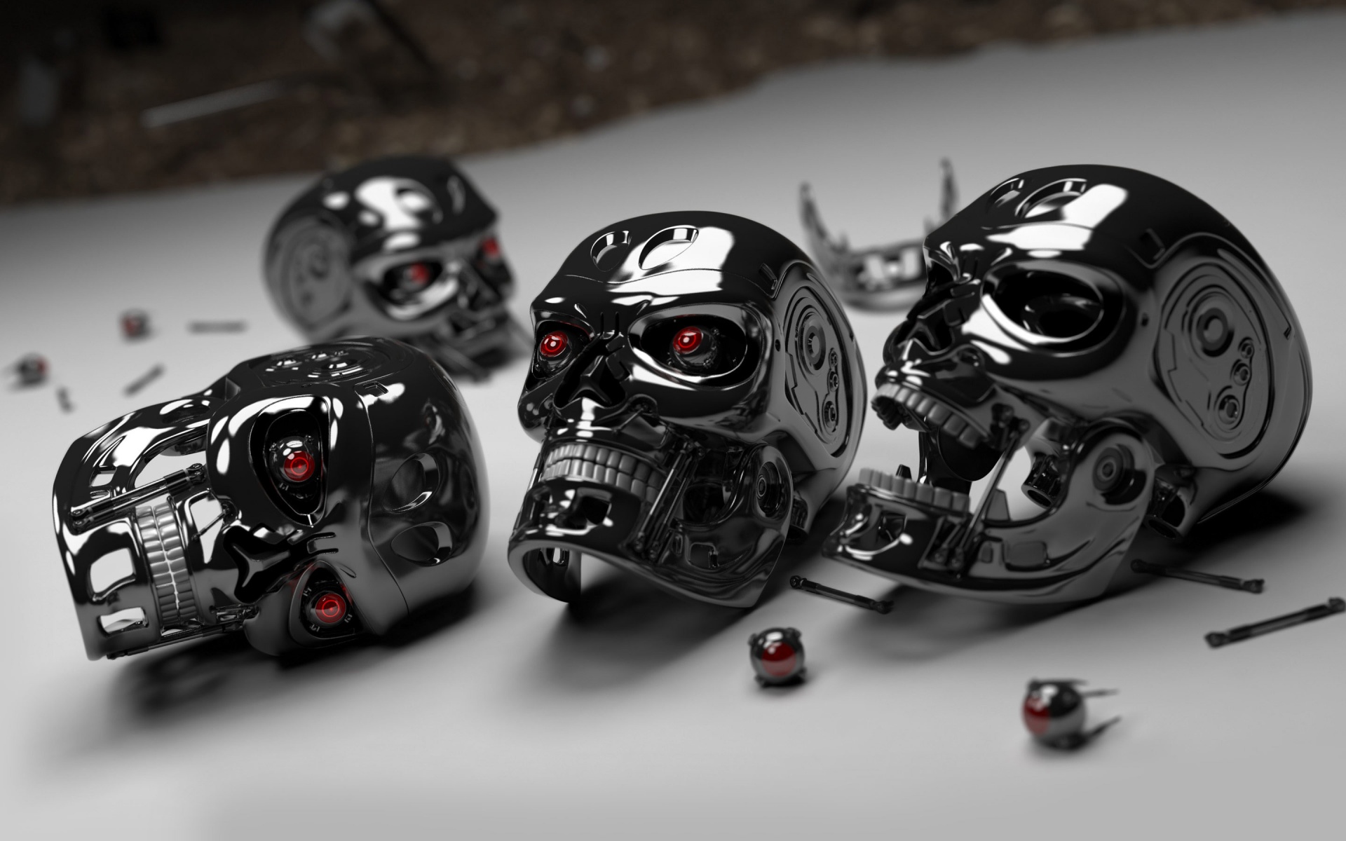 3D Robot Skulls