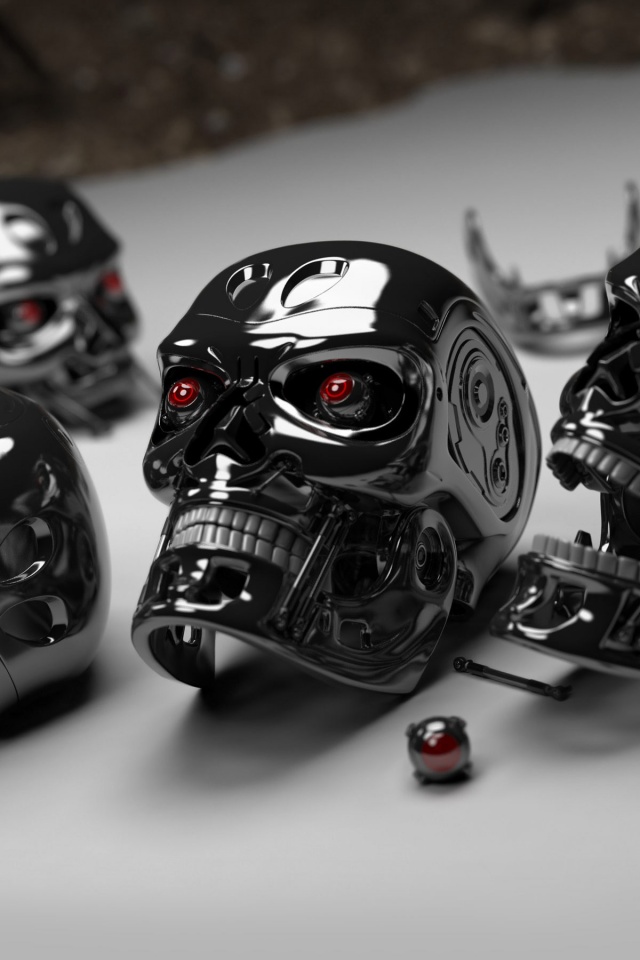 3D Robot Skulls