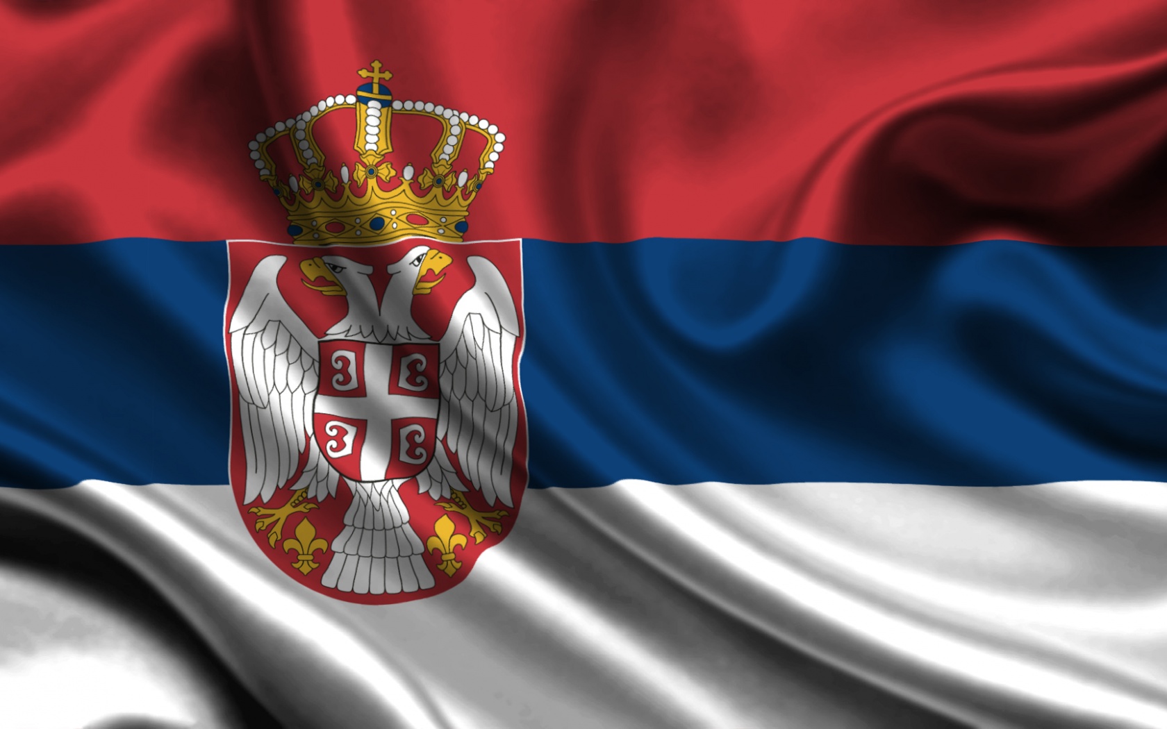 3D Serbia Flag