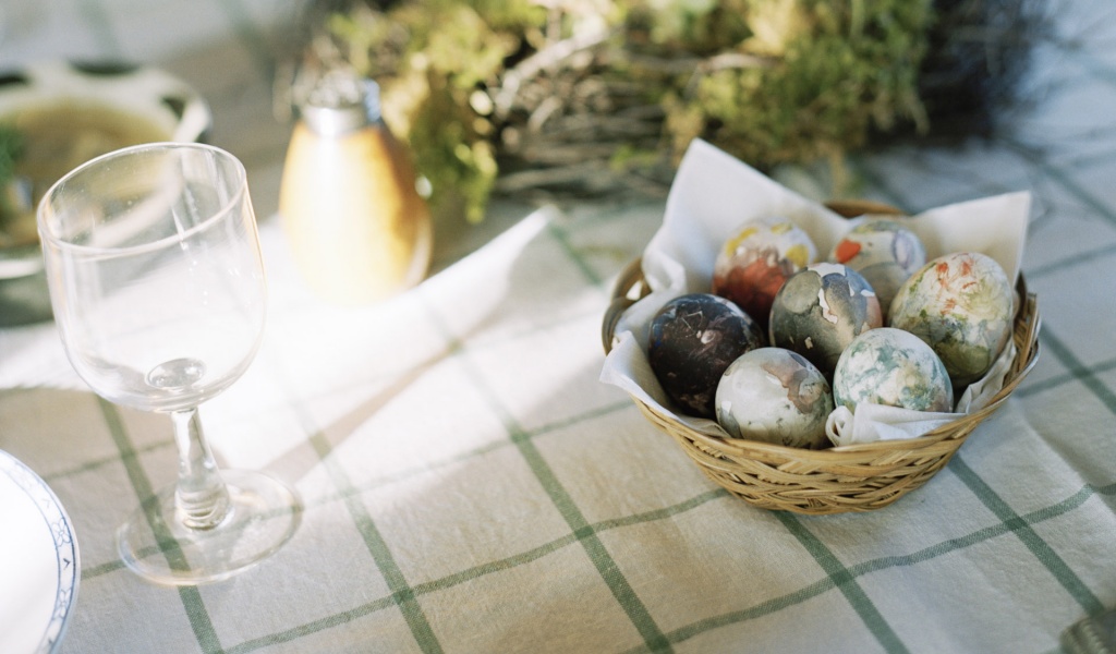 A Basket Of Easter Eggs