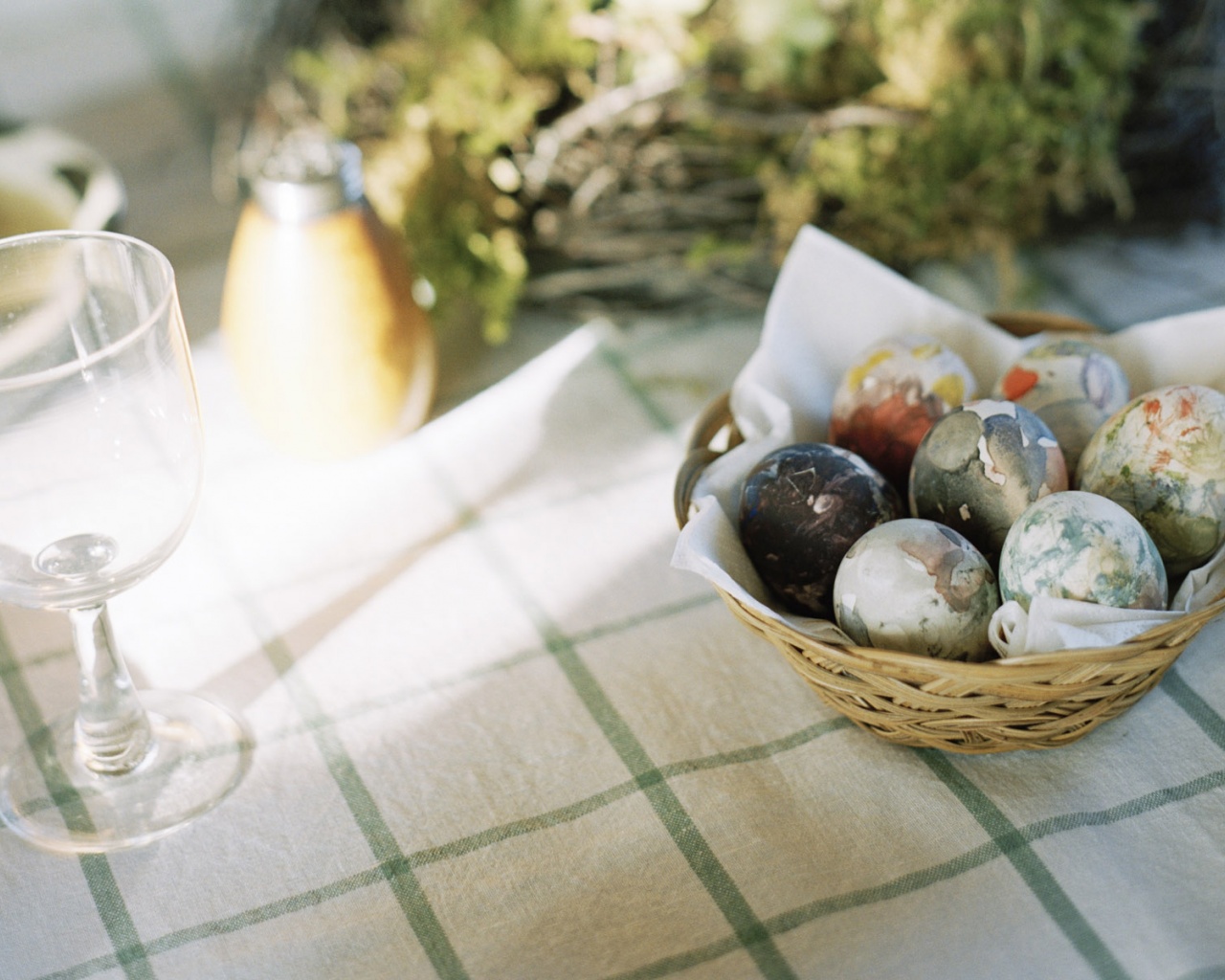 A Basket Of Easter Eggs