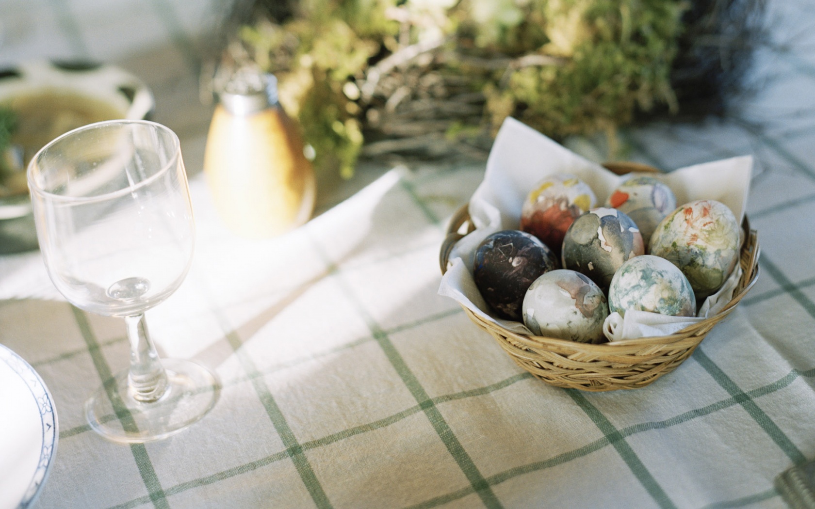 A Basket Of Easter Eggs