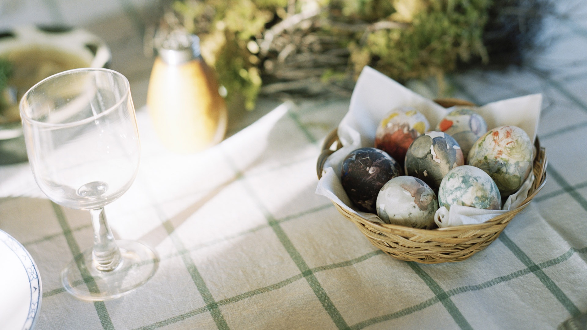 A Basket Of Easter Eggs