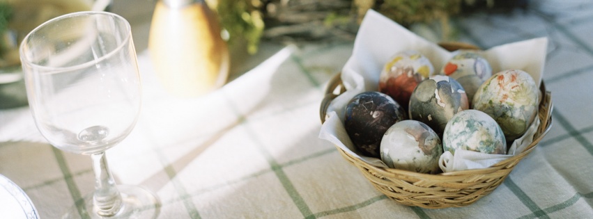 A Basket Of Easter Eggs