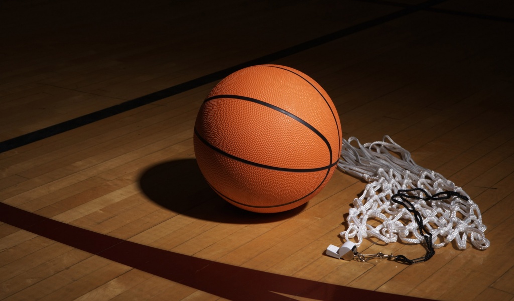 A Basketball Net And Whistle