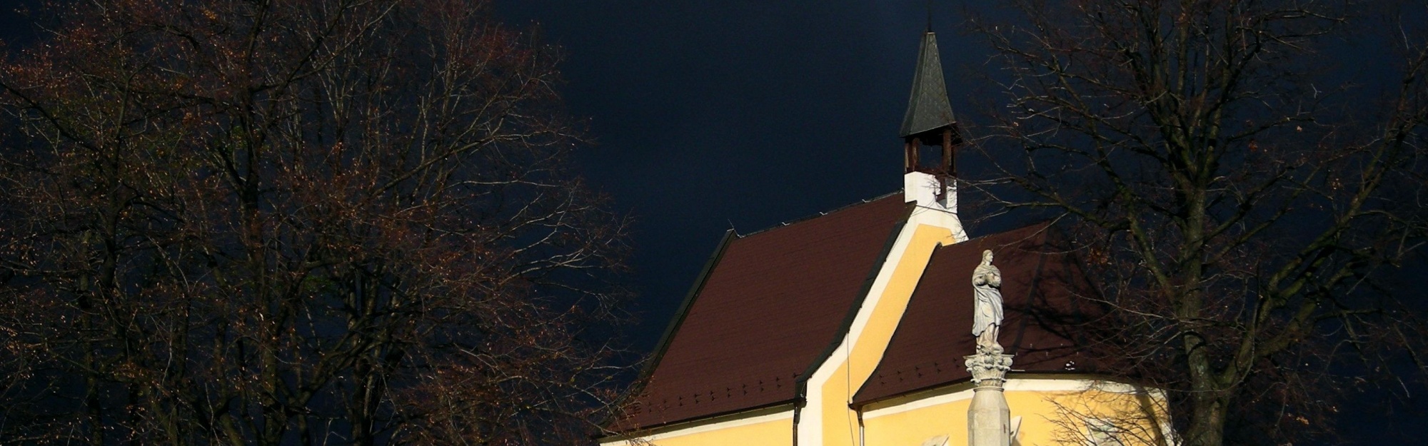 A Nice Chapel Before Snow Storm Pezinok Bratislava Region Slovakia