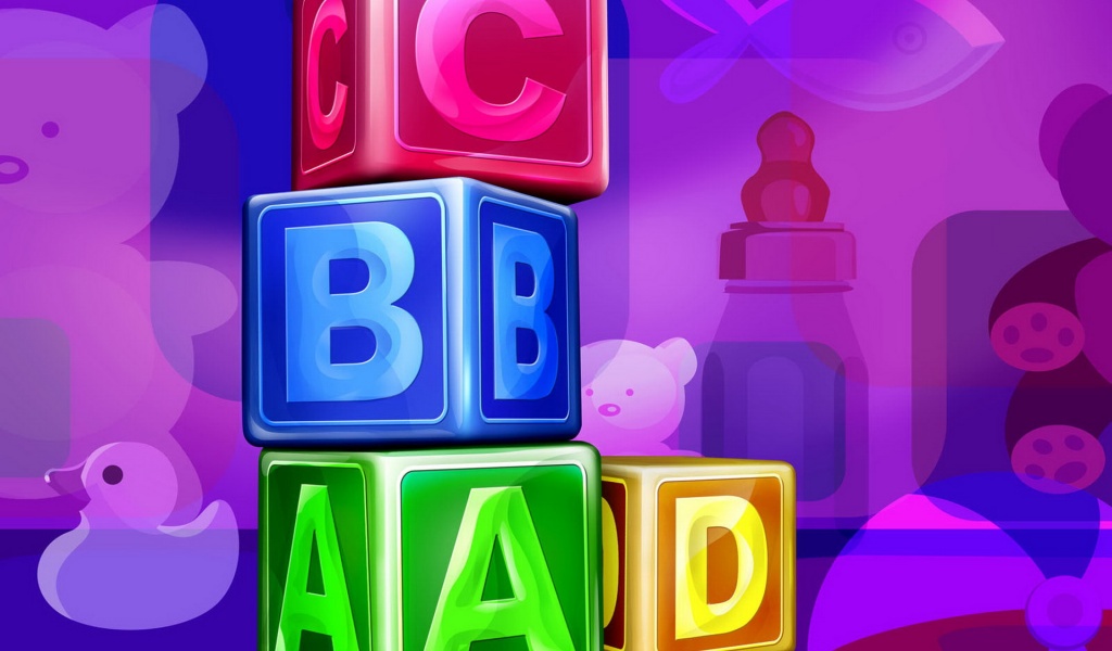 Abc Cubes Wallpaper