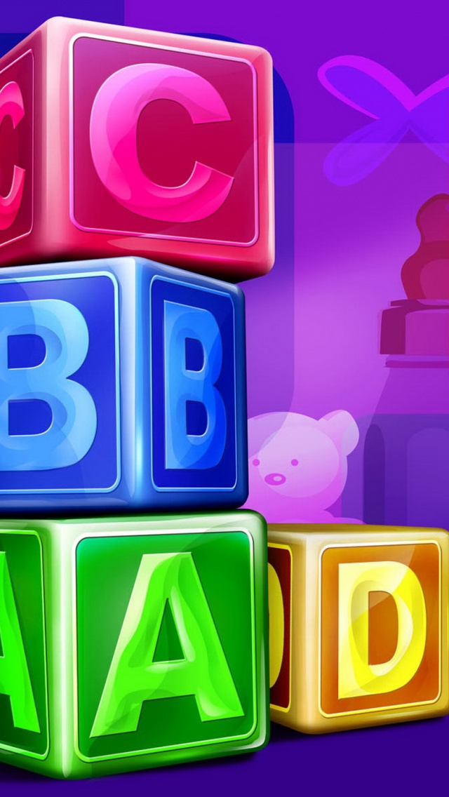 Abc Cubes Wallpaper