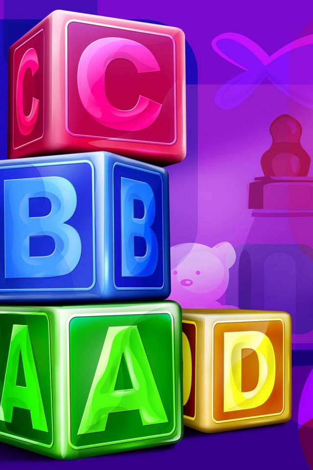 Abc Cubes Wallpaper