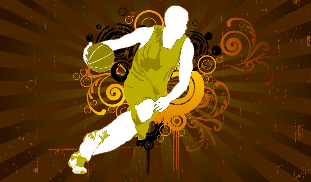 Abstract Basketball Player