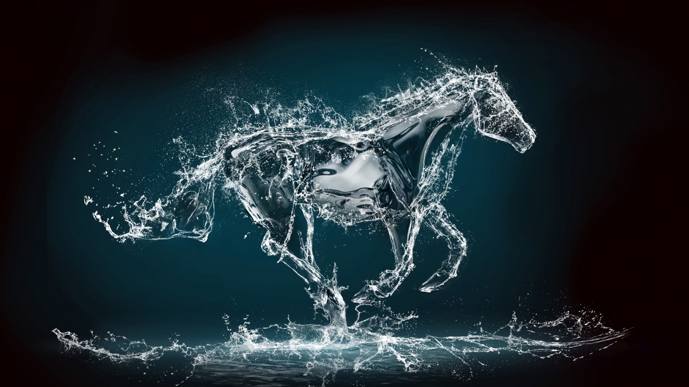 Abstract Water Horse