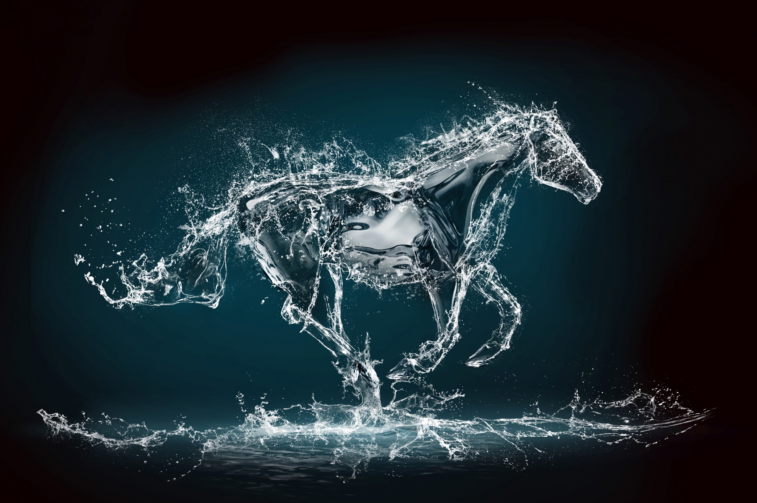 Abstract Water Horse