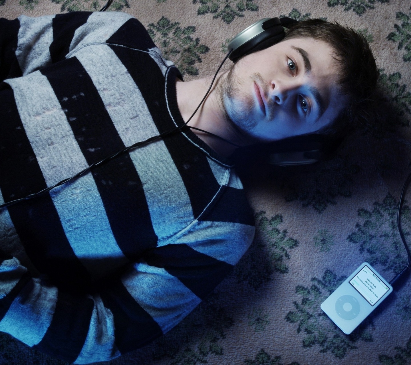 Actor Daniel Radcliffe Music Headphones Player