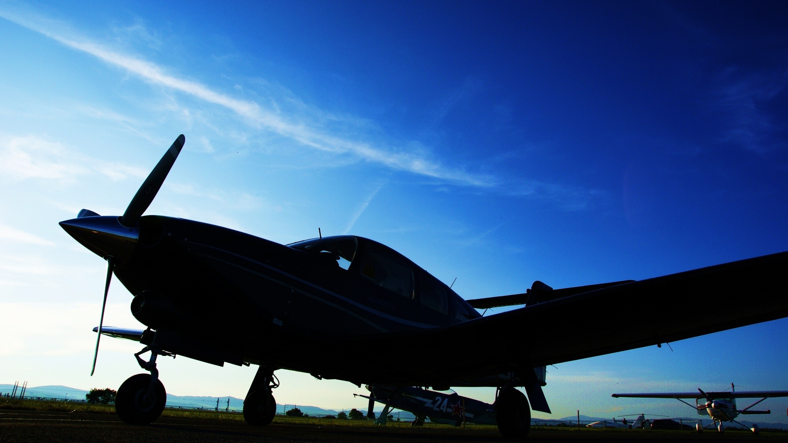 Aircraft Evening Sky Photo